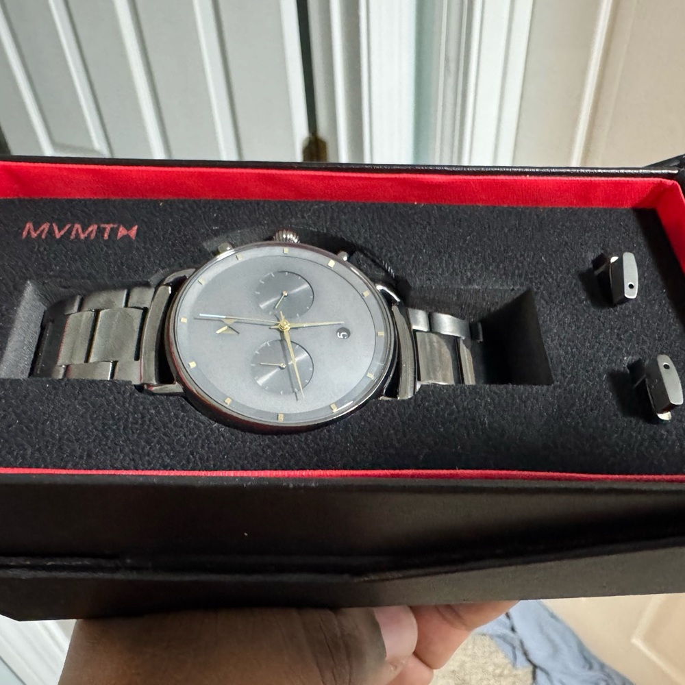 MVMT Gunmetal and Gold Chronograph Timepiece - Picture 3 of 7